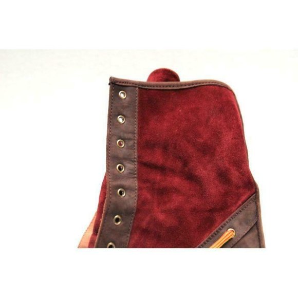 HUNTER henson heeled boots lace up leather sz 8 - Picture 3 of 12